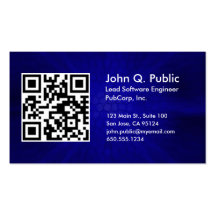 QR Code Business Card Template