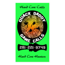 Quack Daddy Game Calls Business Cards