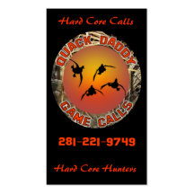 Quack Daddy Game Calls Business Cards
