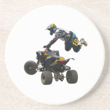 quad bike drink coasters