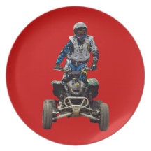quad bike party plates