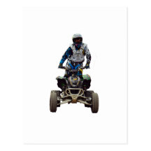quad bike postcard