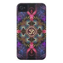Quadra Angels Fractal Art Aum iPhone 4 Case-Mate