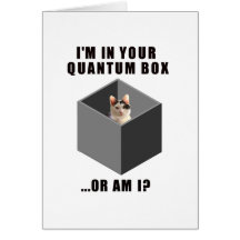 Quantum Cat Greeting Card