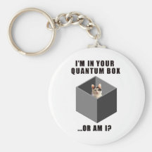 Quantum Cat Key Chain