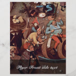 Quarrel Of The Carnival With Lent Detail By Bruege Custom Flyer