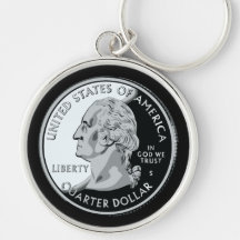 Quarter Dollar Keychain