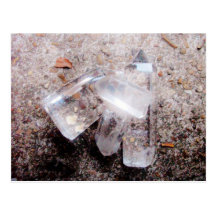 Quartz crystal points post cards