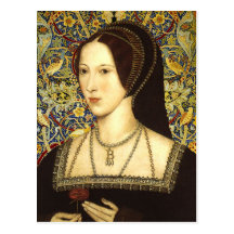 Queen Anne Boleyn  - Portrait Postcard