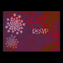 Queen Anne's Lace Wedding Reception RSVP invitations