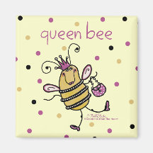 Queen Bee Fridge Magnet