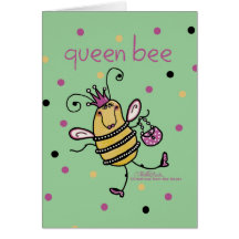 Queen Bee Greeting Card