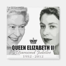 Queen Diamond Jubilee Souvenir Magnet