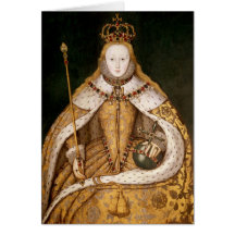 Queen Elizabeth I in Coronation Robes Cards