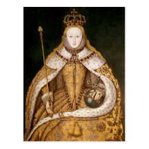 Queen Elizabeth I in Coronation Robes Postcard