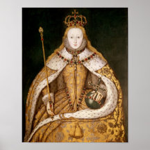 Queen Elizabeth I in Coronation Robes Posters
