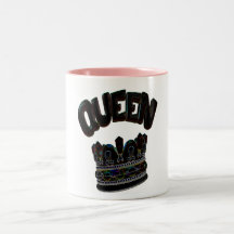 queen.glowrainbow coffee mug