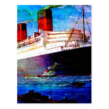 QUEEN MARY 2 POST CARD
