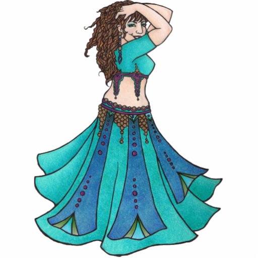 Queen of Beledi Belly Dancer Ornament Photo Sculptures