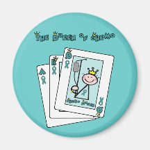 Queen of Chemo Refrigerator Magnet