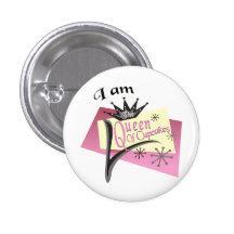Queen Of Cupcakes Pinback Buttons