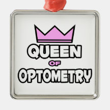Queen of Optometry Christmas Tree Ornaments