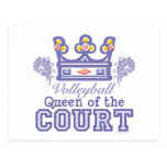 Queen of the Court Volleyball Postcard