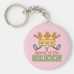 Queen of the Green Golf Keychain