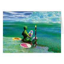 Queen of Wands Greeting Card