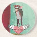 Queen Pretty Pink Fawn  Coaster coasters