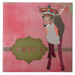 Queen Pretty Pink Fawn Tile tiles