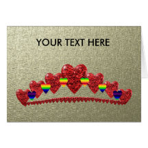 QUEEN TIARA GREETING CARD