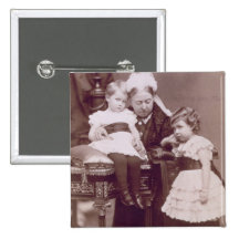 Queen Victoria (1819-1901) with her grandchildren, Buttons