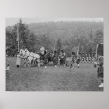 Queen Victoria presenting colours Print