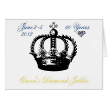 Queens Diamond Jubilee 2012 Greeting Card
