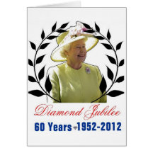 Queens Diamond Jubilee 60 Years Greeting Card