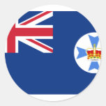 Queensland, Australia Round Stickers