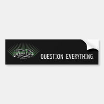Question Everything Bumper Sticker