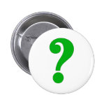 Question mark pinback button