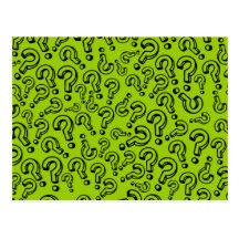 Question Marks Post Cards