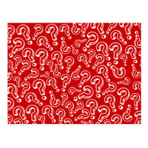 Question Marks Postcard