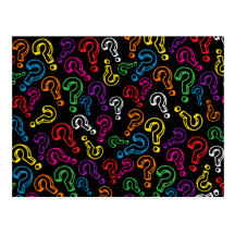 Question Marks Postcard