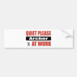 Quiet Please Archer At Work Bumper Sticker