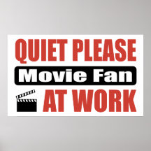 Quiet Please Movie Fan At Work Print
