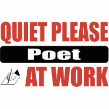 Quiet Please Poet At Work Photo Cut Outs