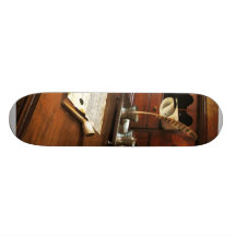 Quill, Papers and Pipe Custom Skateboard