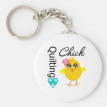 Quilting Chick Key Chain