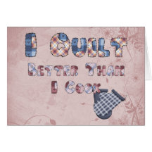 Quilting Cook Card