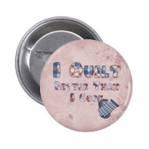 Quilting Cook Pinback Buttons