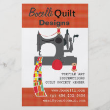Quilting Textile Artist Flyers